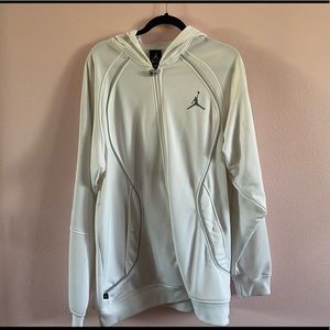 Jordan Zip-up White Jacket w/ Hood